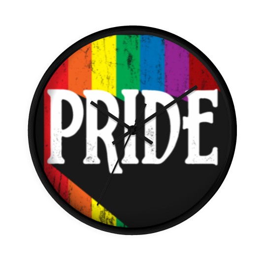 Discover LGBT Pride Rainbow Cool Statement Gift Wall Clocks