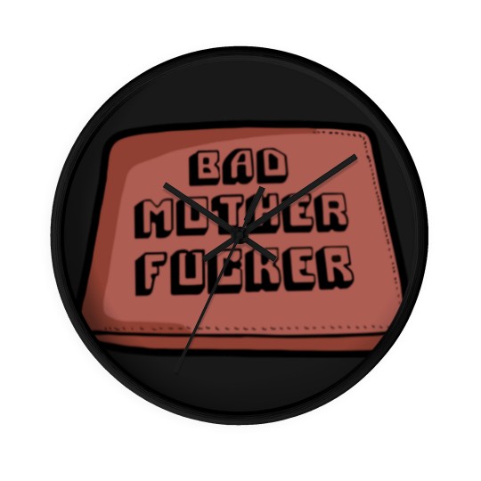 Discover Bad mother fucker wallet! - Pulp Fiction Movie - Wall Clocks