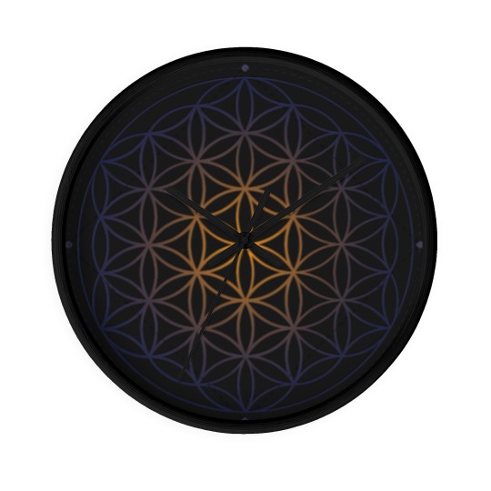 Discover Sacred Geometry Flower of Life - Sacred Geometry - Wall Clocks