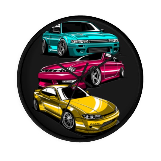 Discover JDM Legend Retro Gaming Racecar Tuning Car Wall Clocks