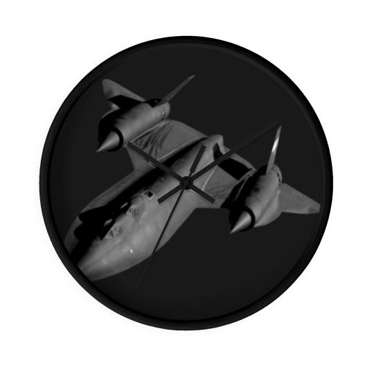 Discover SR-71B Blackbird Flying - Flying - Wall Clocks