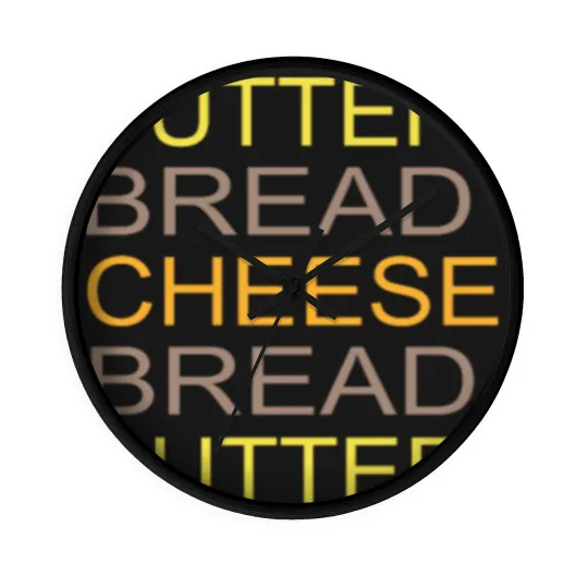 Discover Butter Bread Cheese Wall Clocks