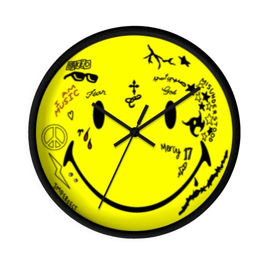 Discover Lil Wayne Tattoo Smiley Wall Clocks