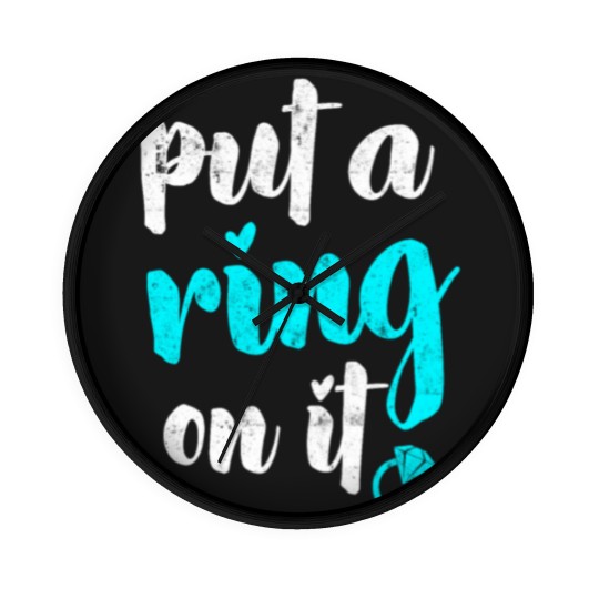 Discover Put a ring on it Wall Clocks
