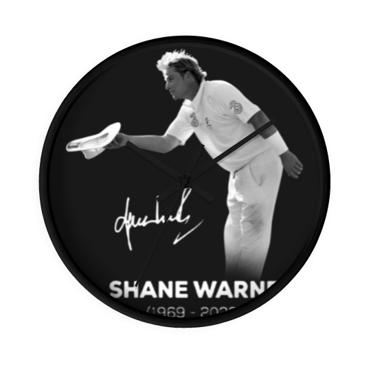 Discover RIP Shane Warne Signature Wall Clocks, Memories Shane Warne  1969-2022 Wall Clocks