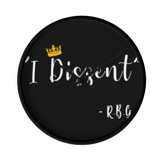 Discover I Dissent RBG Ruth Bader Ginsburg Wall Clocks