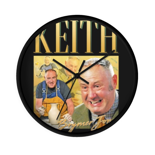 Discover Keith Brymer Jones Homage Wall Clocks Wall Clocks Top Pottery Funny Icon Gift Throw British TV