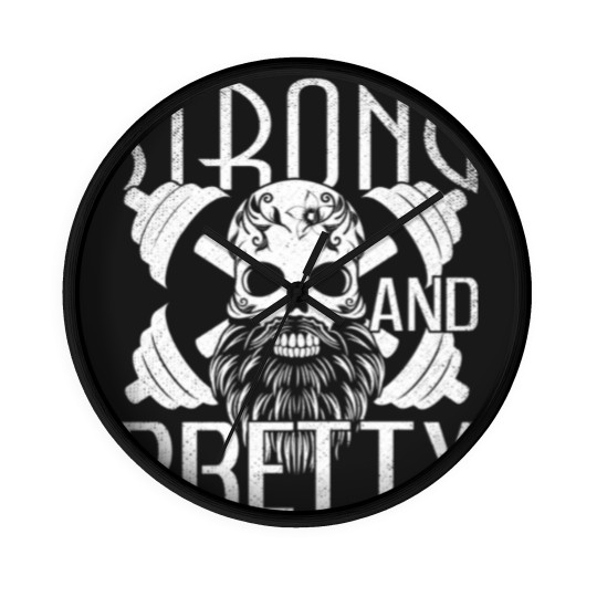 Discover Strong and Pretty Strongman Gym Vintage - Strong And Pretty - Wall Clocks
