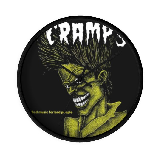 Discover The Cramps Unisex Wall Clocks: Bad Music
