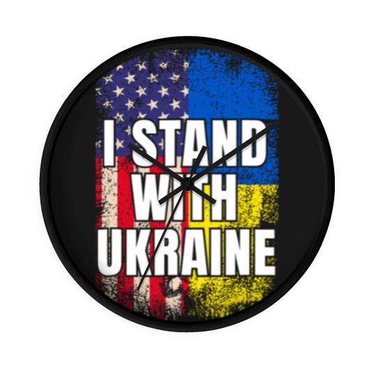 Discover Ukrainian Lover I Stand With Ukraine Wall Clocks