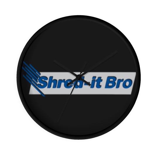 Discover Shred It Bro - Bro - Wall Clocks