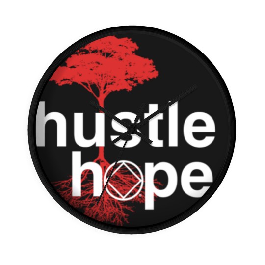 Discover Hustle Hope NA Symbol Narcotics Anonymous NA Gifts Wall Clocks Wall Clocks