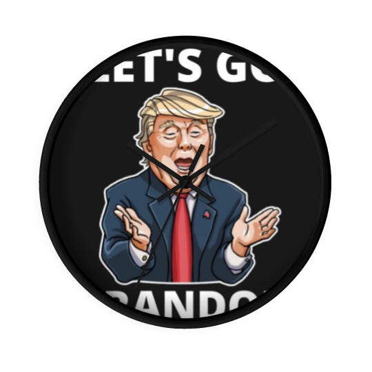 Discover Lets Go Brandon America Flag Wall Clocks