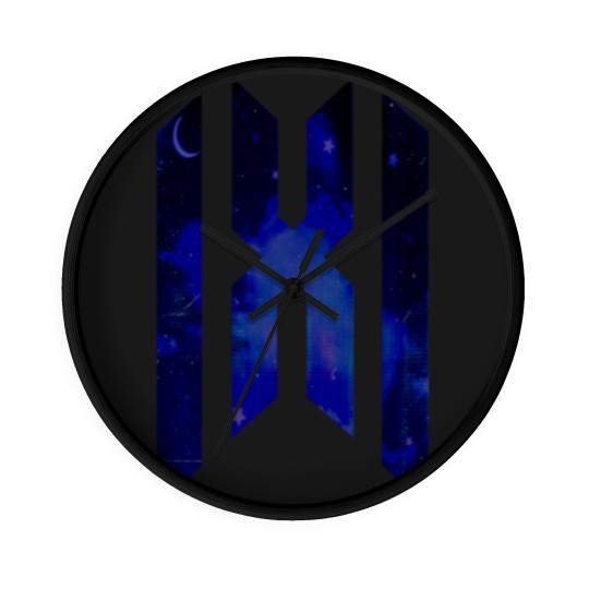 Discover Monsta X Logo Night Sky - Monsta X - Wall Clocks