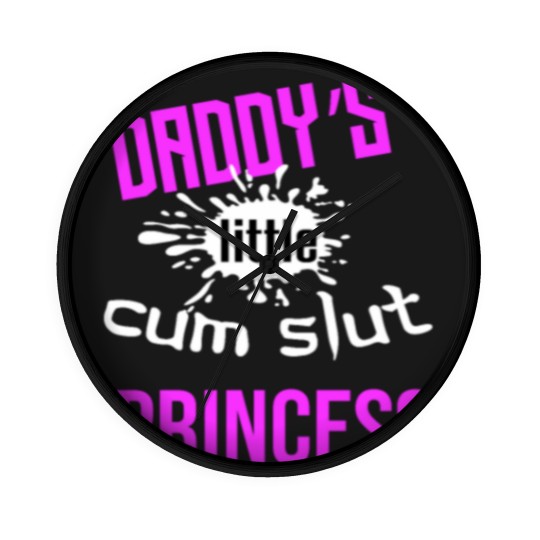 Discover Daddy's Little Cum Slut Princess Wall Clocks