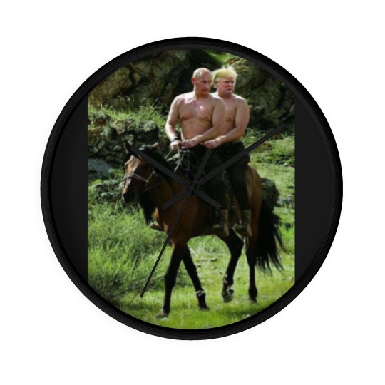 Discover Trump Putin Meme Wall Clocks Russian Putin Riding A Horse With Donald Trump Meme
