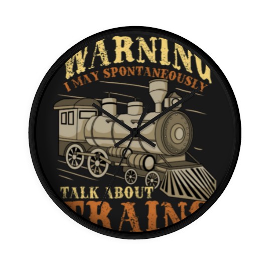 Discover Trains Railroad Train Lover - Train - Wall Clocks