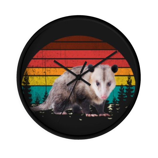 Discover Vintage Retro Possum Lovers Wall Clocks