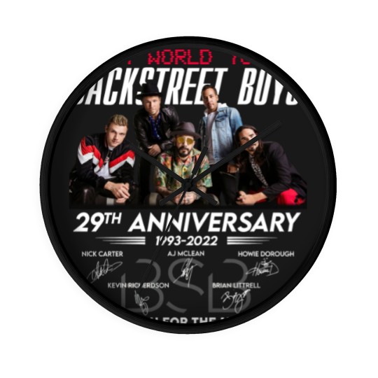 Discover Backstreet Boys Wall Clocks, Backstreet Boys DNA World Tour 2022 Wall Clocks, Backstreet Boys 29th Anniversary Wall Clocks