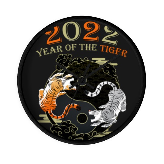 Discover Happy Great Chinese New Year 2022 Year Of The Tiger Wall Clocks