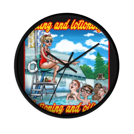 Discover Oiling and Lotioning - TEXT - The Sandlot - Wall Clocks