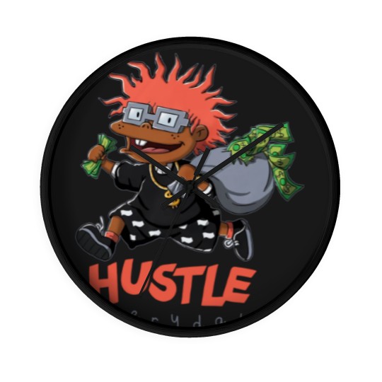Discover Hustle Rugrats Unisex Wall Clocks Match Jordan 12 Utility Grind