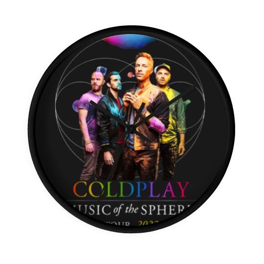 Discover Hot 2022!!! Coldplay Music of The Spheres Wall Clocks, Coldplay Tour 2022 Wall Clocks, Coldplay Tour Wall Clocks, Coldplay Wall Clocks