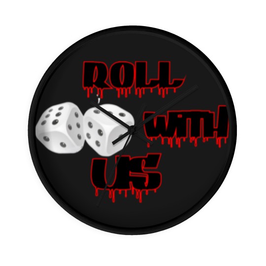 Discover Roll with US Vegas Dice Wall Clocks, Casino Bonus Wall Clocks