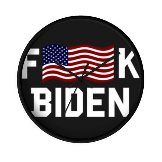 Discover Anti Joe Biden F American Falg K Biden Wall Clocks