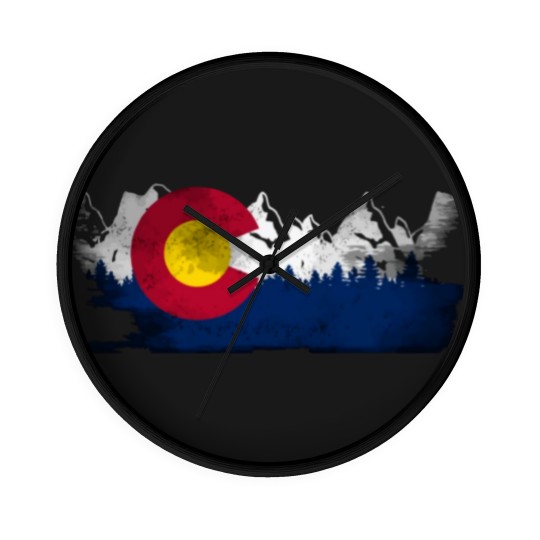 Discover Cute Family Gift Colorado State Flag Wall Clocks