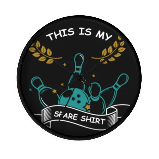 Discover This Is My Spare Wall Clocks Funny Strike Pins Bowling Action Wall Clocks