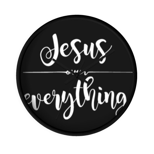 Discover Jesus Over Everything Religious Christian Wall Clocks