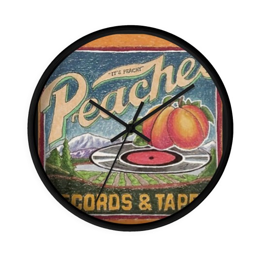 Discover Peaches Wall Clocks Wall Clocks Wall Clocks Wall Clocks Music Graphic Design Wall Clocks Vintage Retro Art 80s 1980s Tapes and Records Unisex Wall Clocks Gift