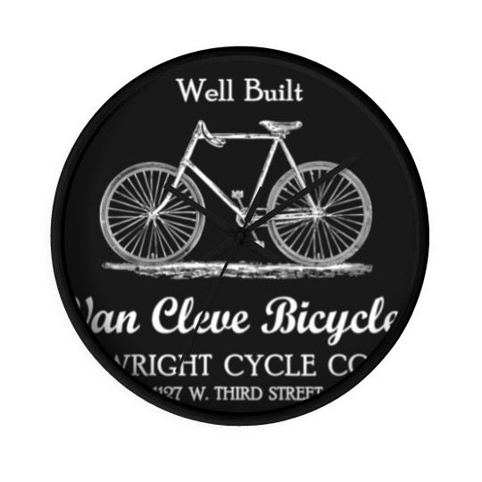 Discover Wright Brothers BIcycle Shop Van Cleve Dayton Ohio Wall Clocks