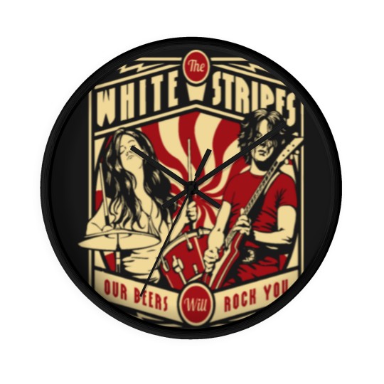 Discover Jack and Meg Stripes Wall Clocks