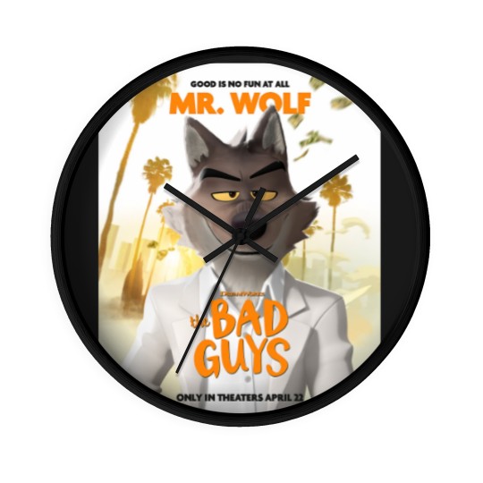 Discover Mr Wolf Bad Guys Classic Wall Clocks