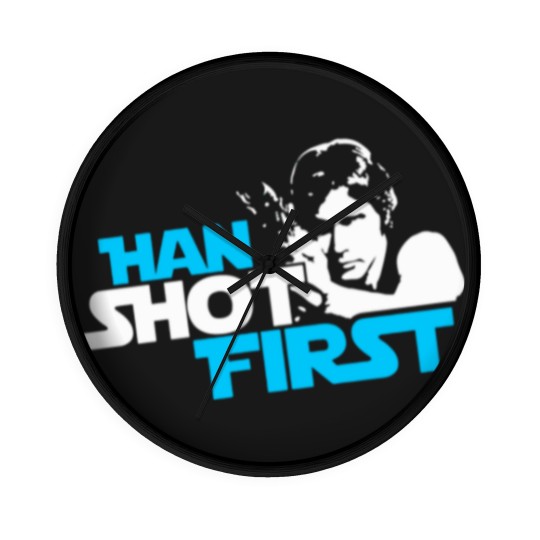 Discover Han Shot First Wall Clocks