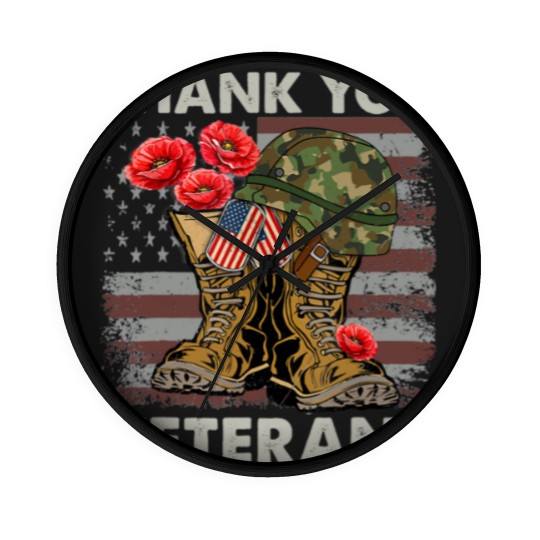 Discover Thank You Veterans Wall Clocks
