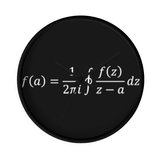 Discover Cauchy integral dark version - Mathematics - Wall Clocks