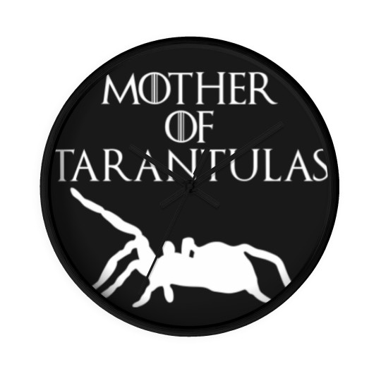 Discover Cute & Unique White Mother of Tarantulas Wall Clocks E010521