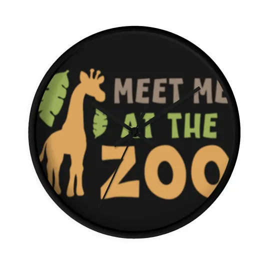 Discover Meet me at the zoo Wall Clocks