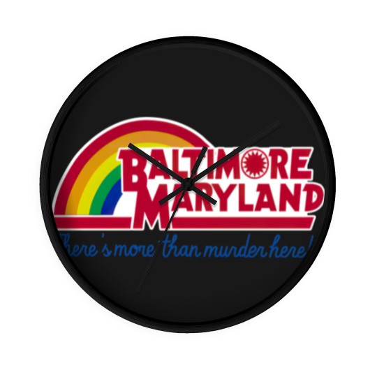 Discover Baltimore Maryland - Reading rainbow - Baltimore Maryland - Wall Clocks