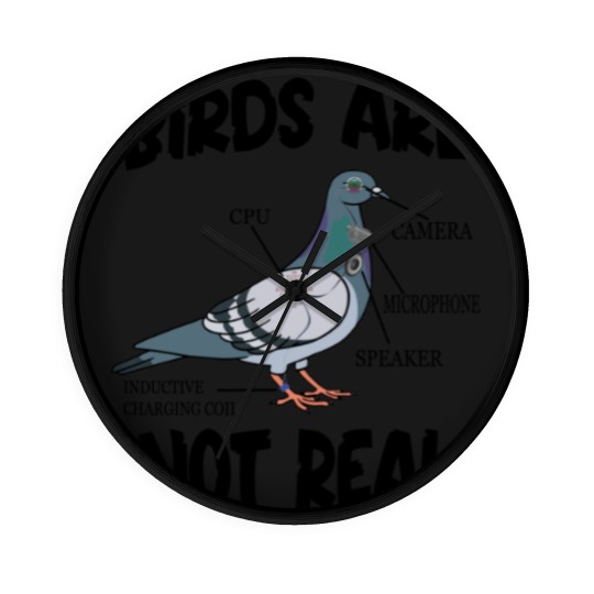 Discover Birds Are Not Real Bird Spies Conspiracy Theory Birds Wall Clocks