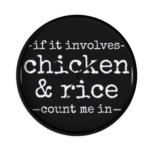 Discover Bodybuilding Fitness Chicken Rice Wall Clocks
