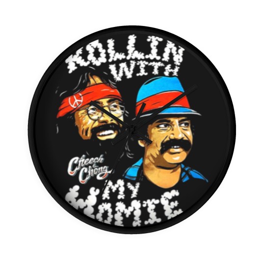 Discover Cheech & Chong Rollin With My Homie Wall Clocks