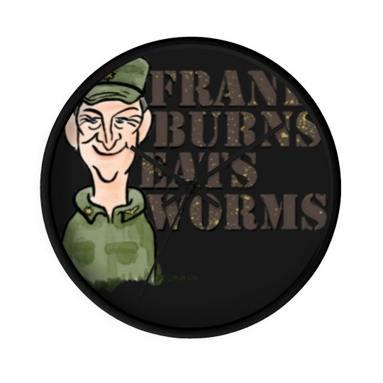 Discover Frank Burns Eats Worms - Mash - Wall Clocks