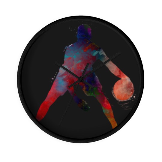 Discover basketball player #basketball #sport - Basketball - Wall Clocks