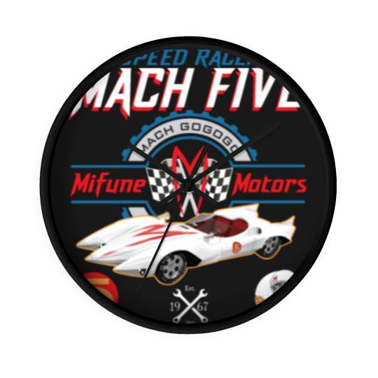 Discover Speed Racer Mach 5 Mifune Motors Wall Clocks