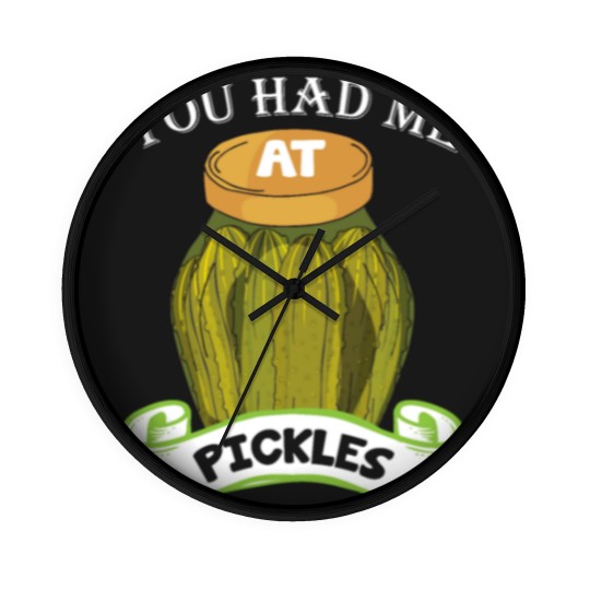 Discover Pickles vegetarian Gift For Pickle Lovers Wall Clocks