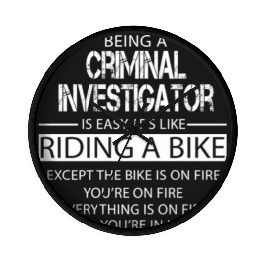 Discover Criminal Investigator Wall Clocks